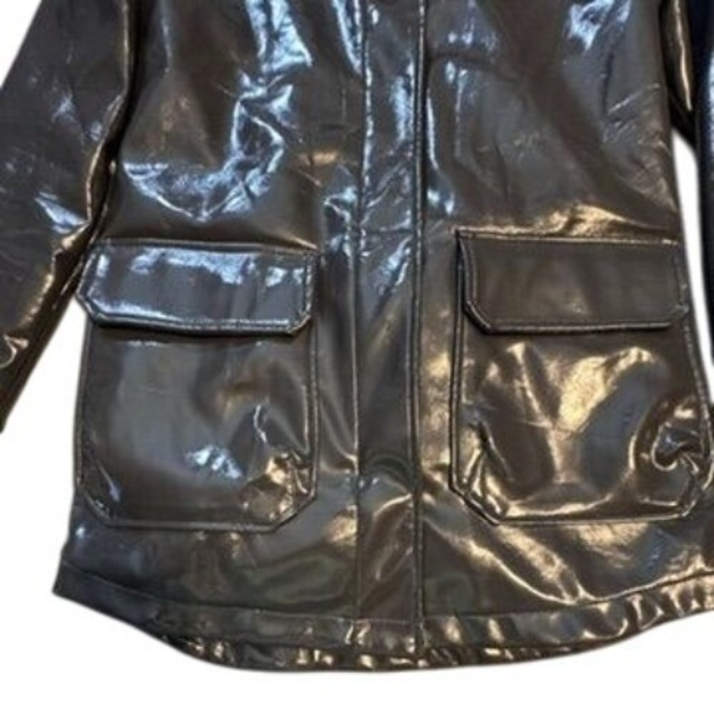 Invicta Italy Waterproof Hooded Jacket Women‎ Med Gray Blue Quilted Lining *FLAW - Picture 6 of 16